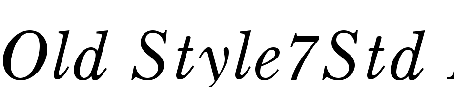 Old Style 7 Std Italic Yazı tipi ücretsiz indir